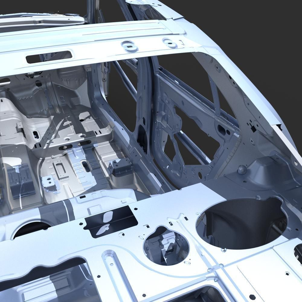 Car Frame 03 3D model_19