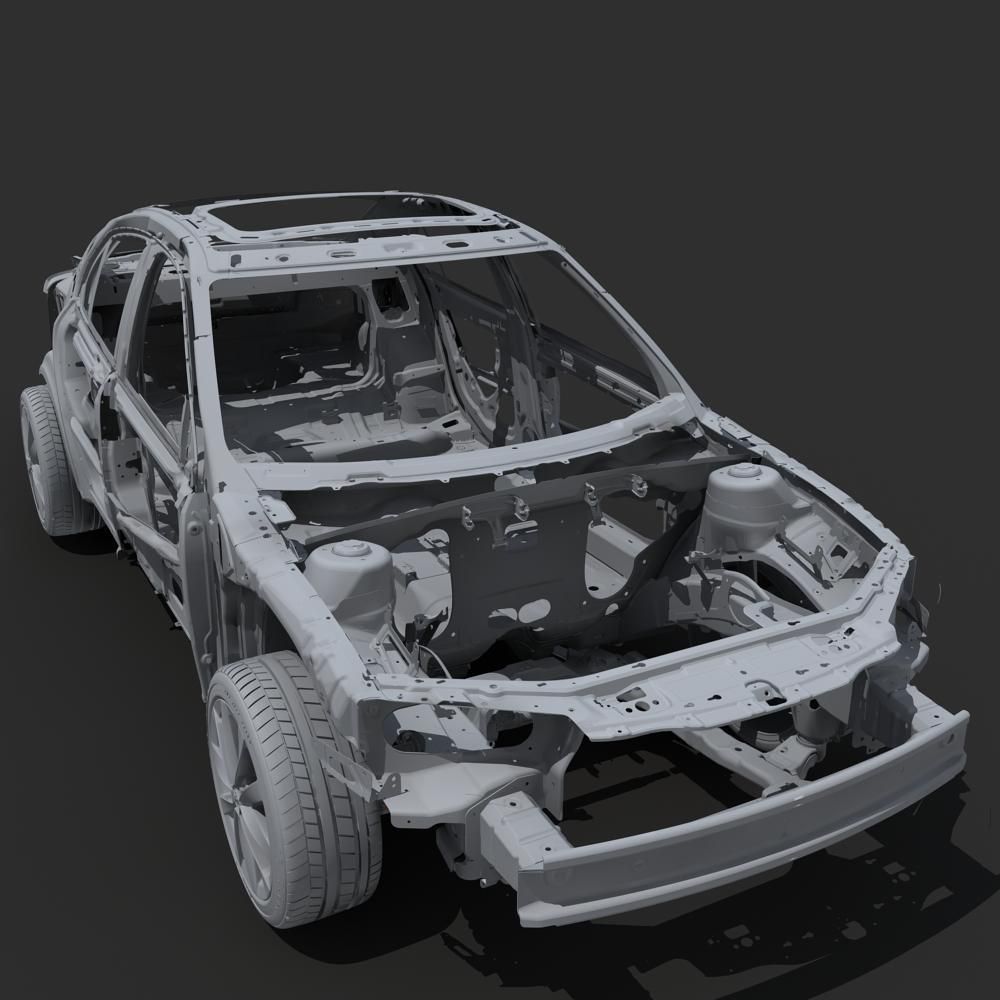 Car Frame 03 3D model_16