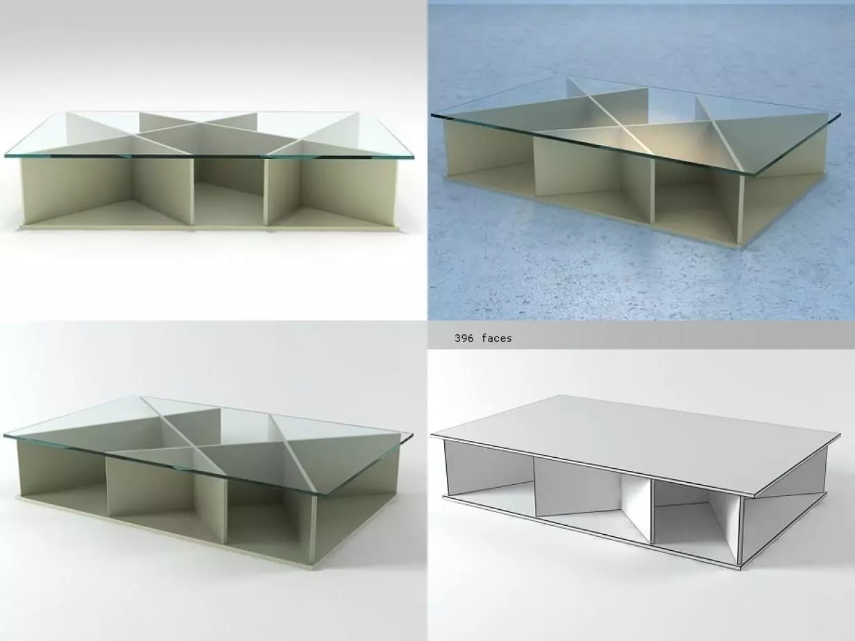 1242 Spider Club Table 3D model_0