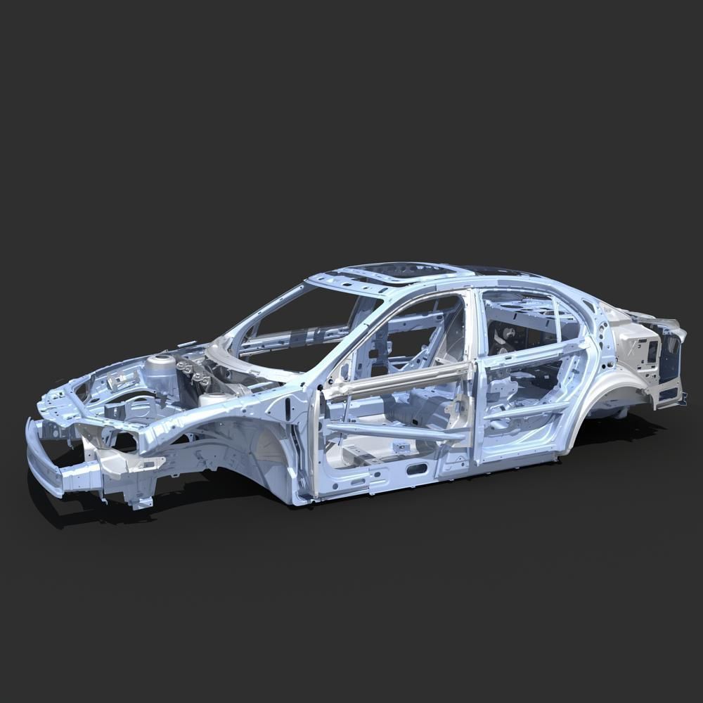 Car Frame 04 3D model_5