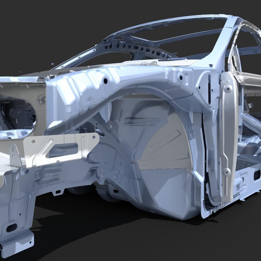 Car Frame 04 3D model_14