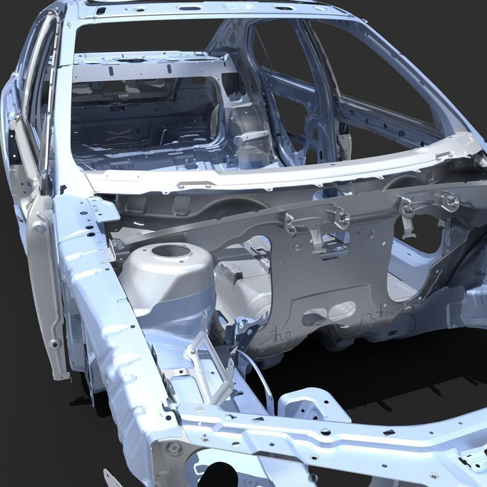 Car Frame 04 3D model_8
