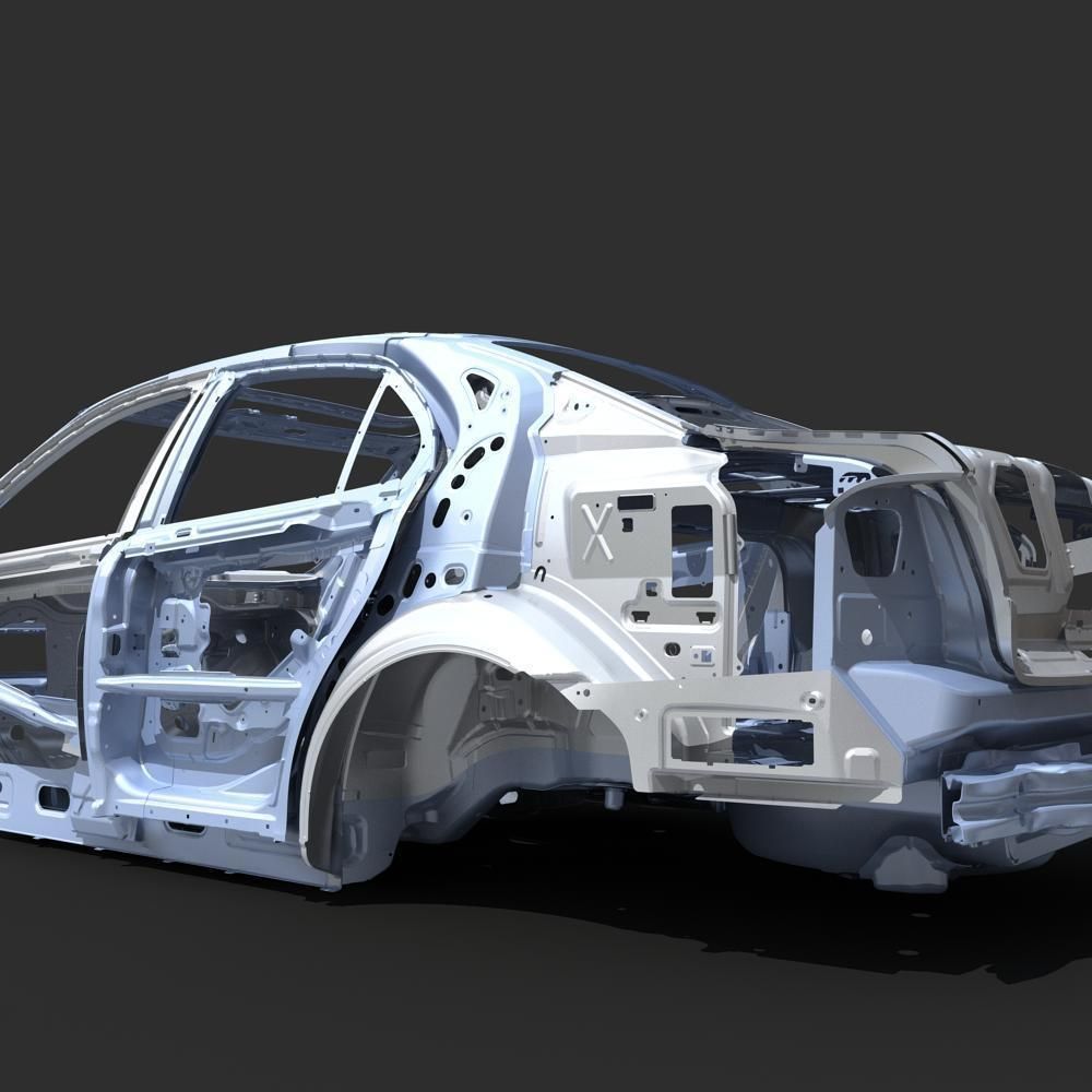 Car Frame 04 3D model_13