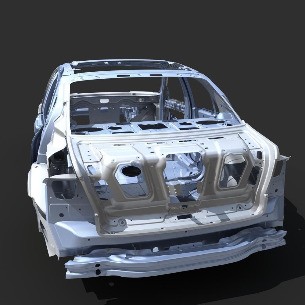 Car Frame 04 3D model_3