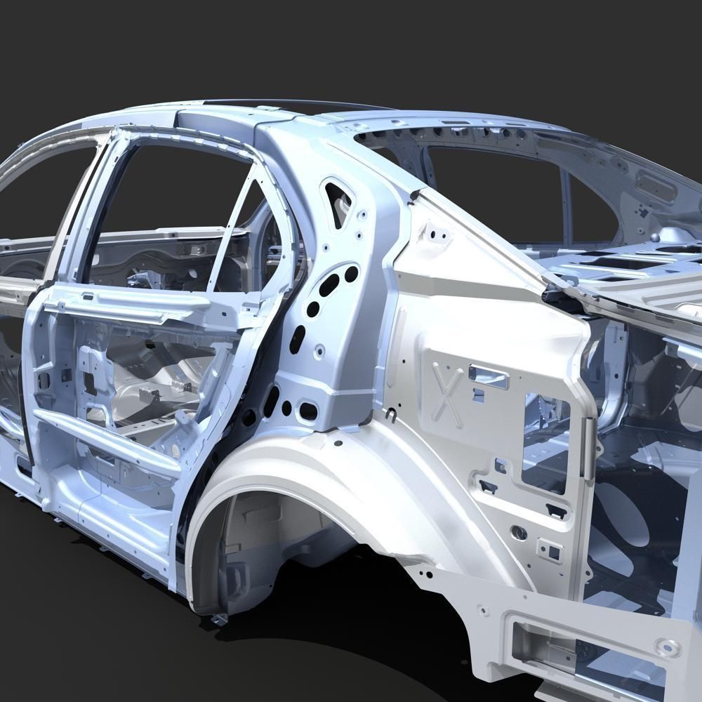 Car Frame 04 3D model_25