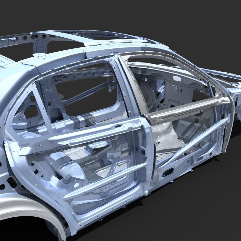 Car Frame 04 3D model_9
