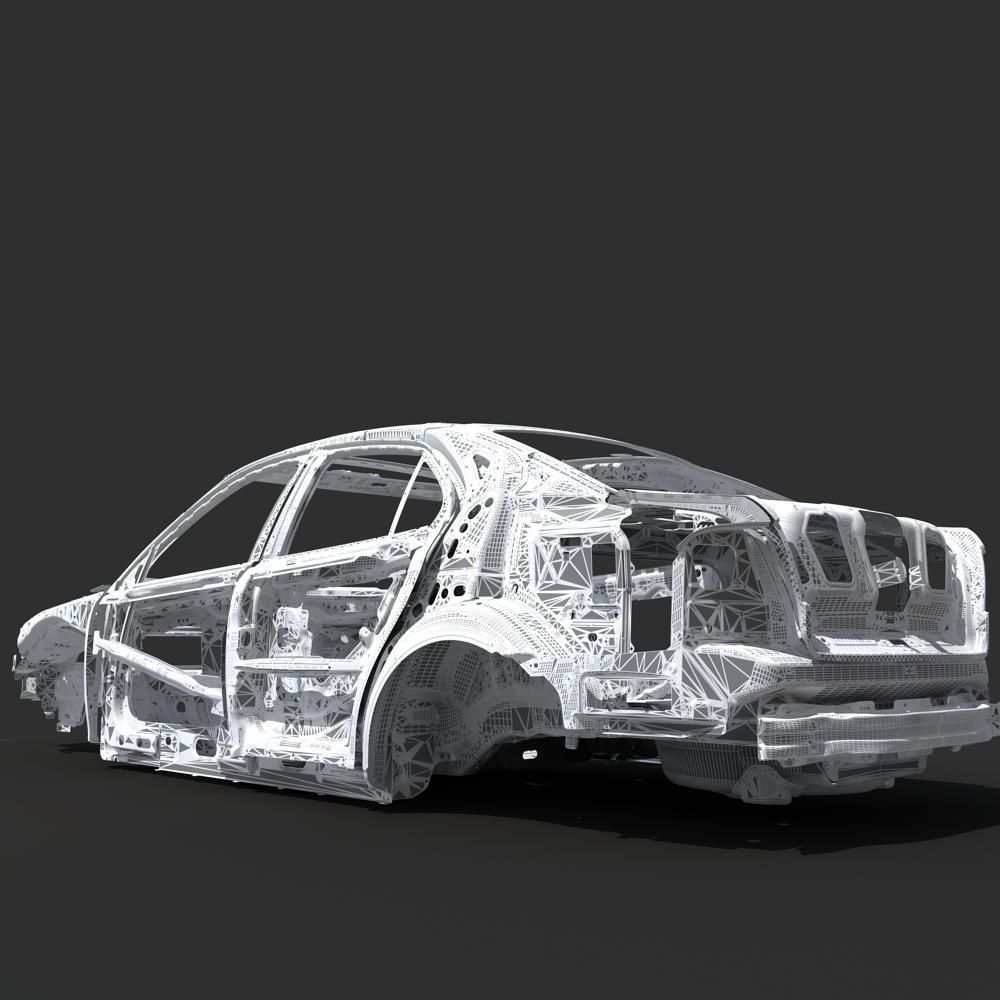 Car Frame 04 3D model_21