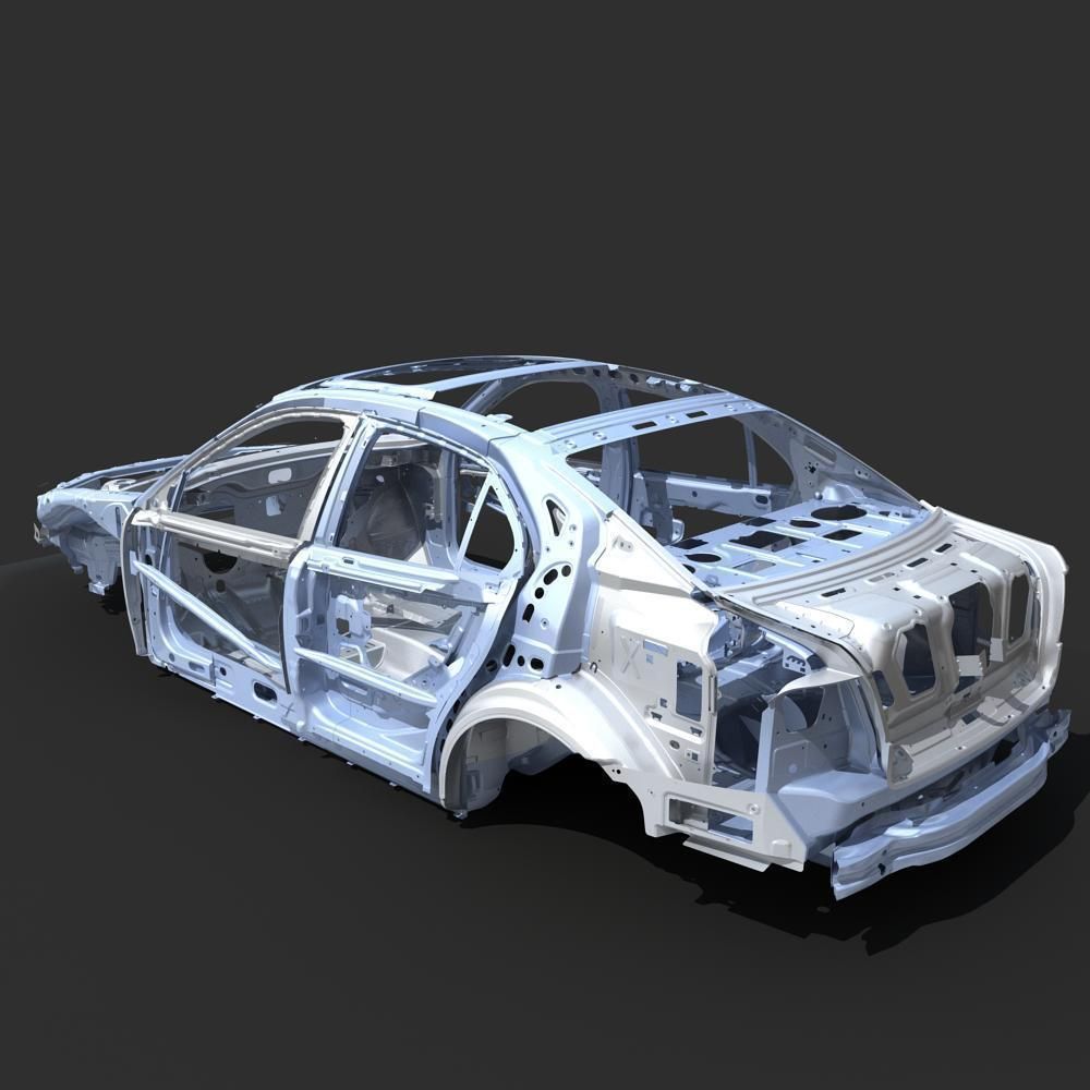 Car Frame 04 3D model_1