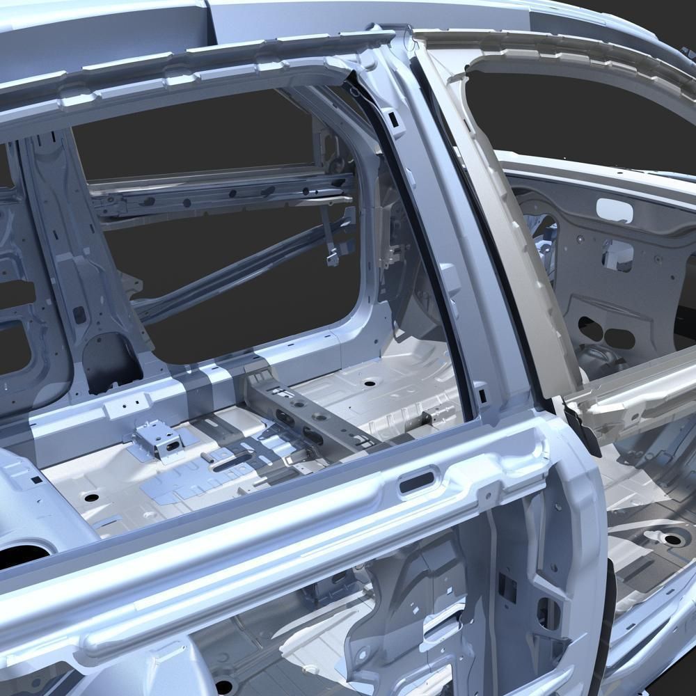 Car Frame 04 3D model_10