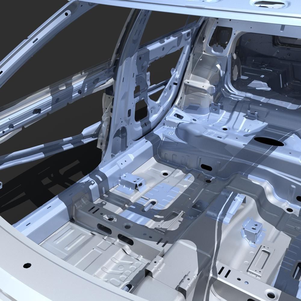 Car Frame 04 3D model_12