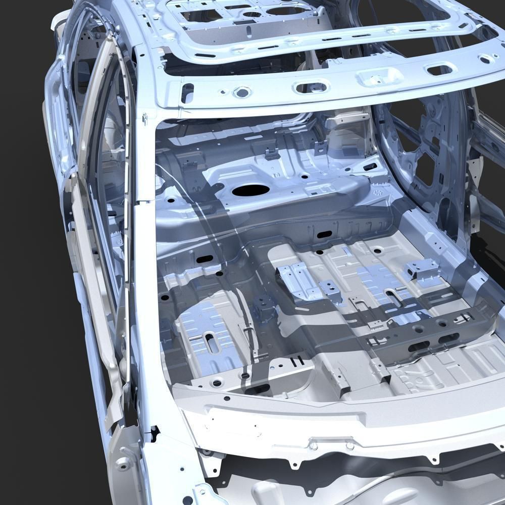 Car Frame 04 3D model_11
