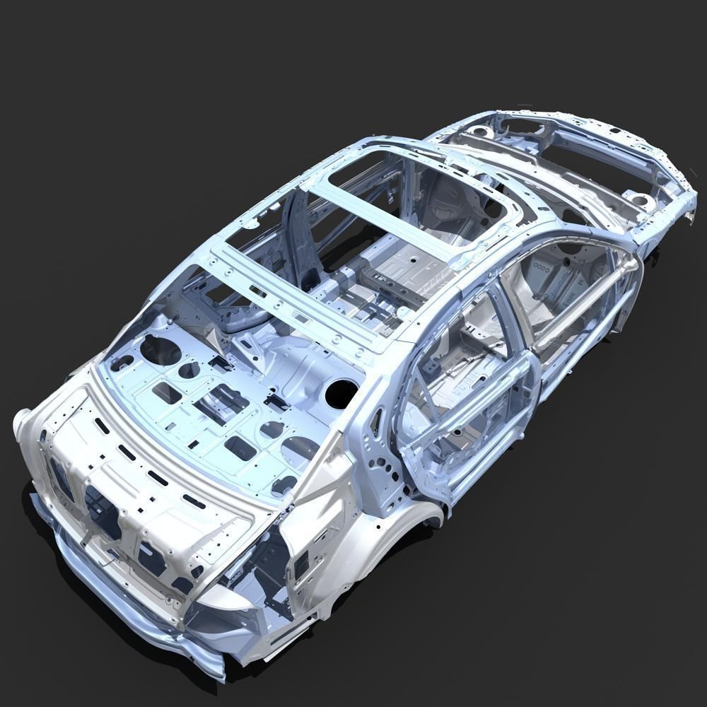 Car Frame 04 3D model_2