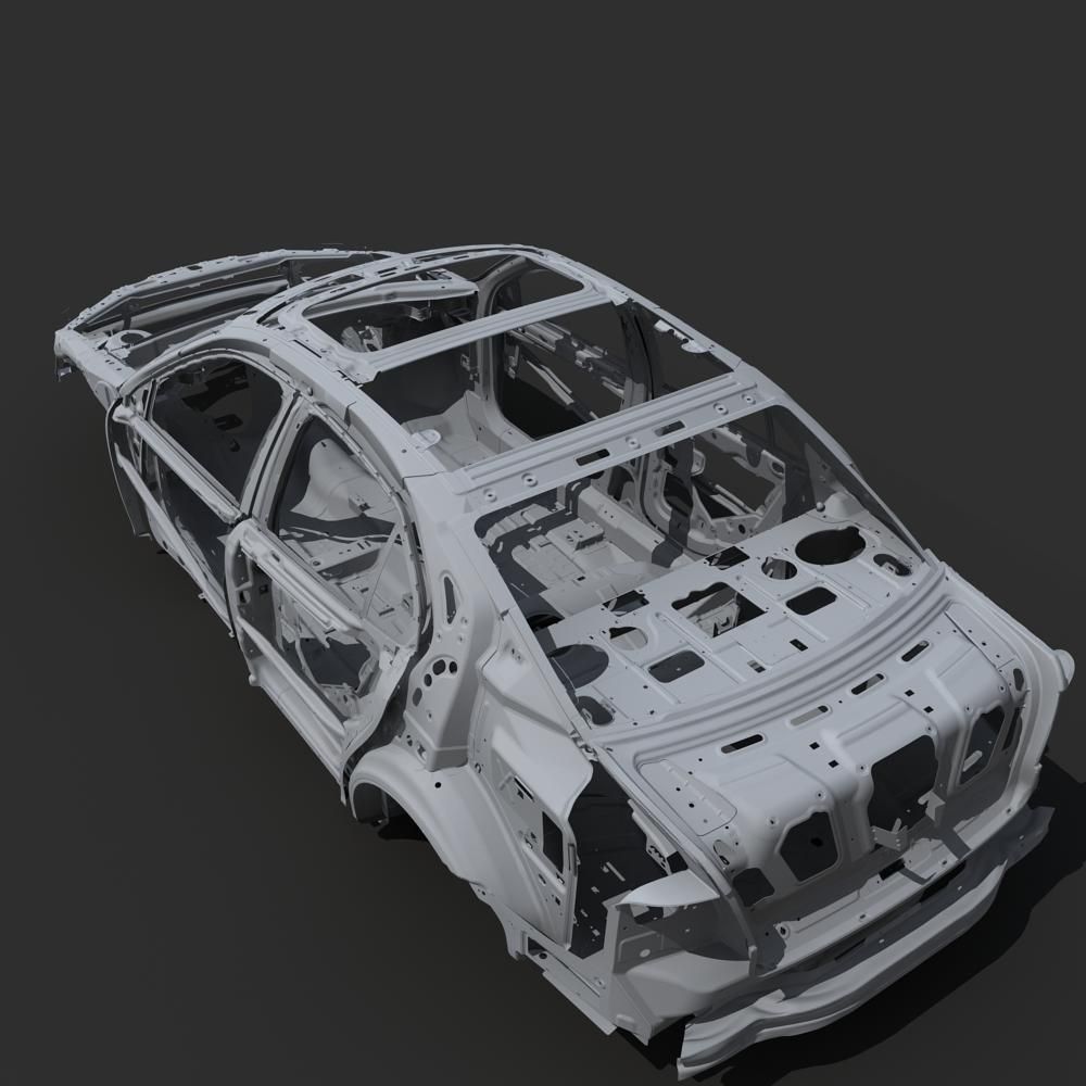 Car Frame 04 3D model_19