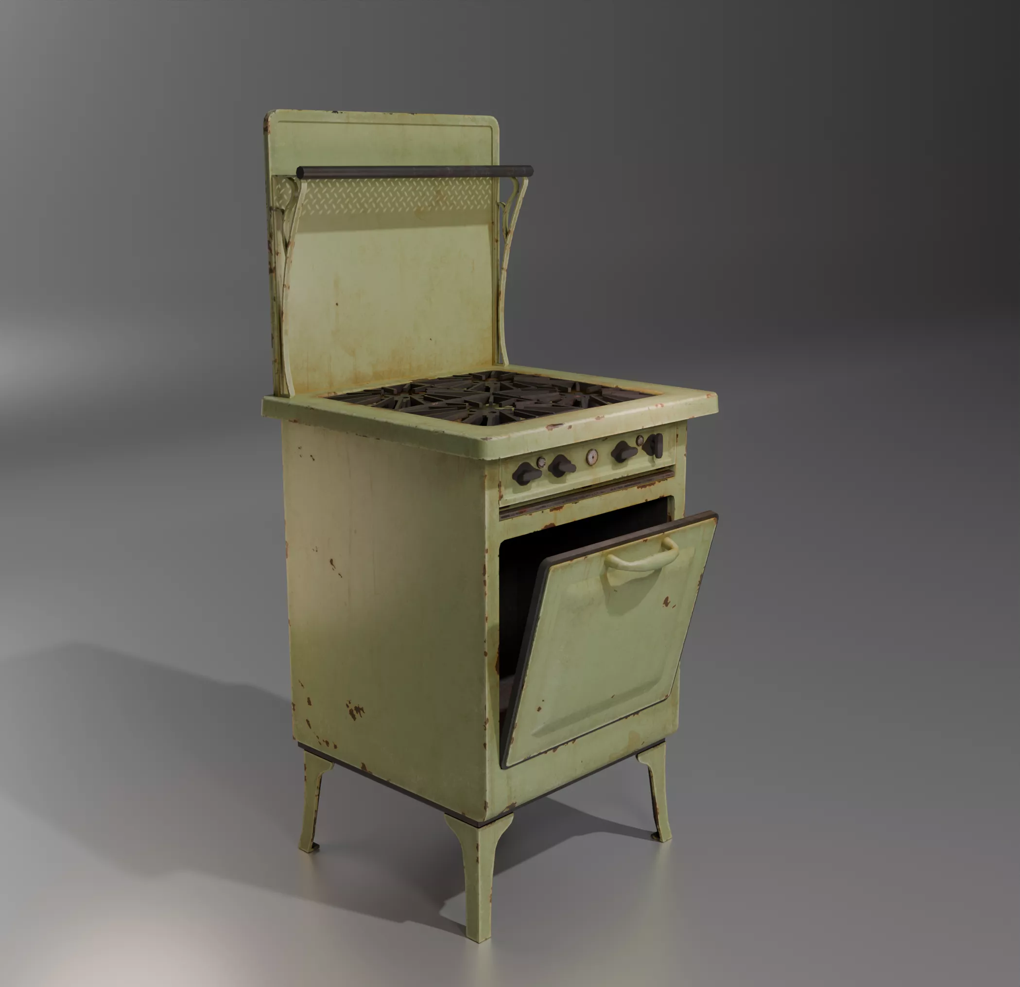 Old owen Low-poly 3D model