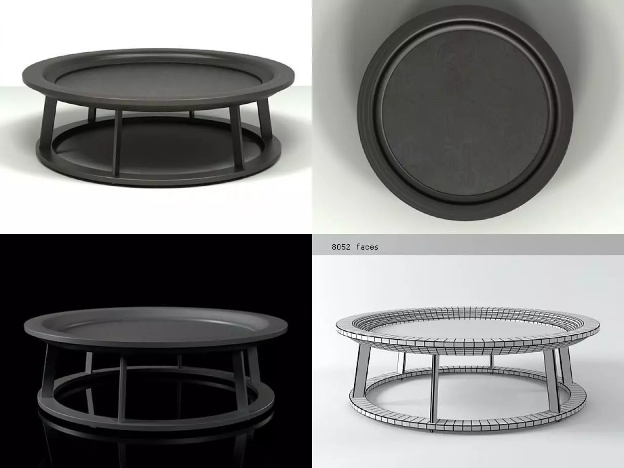 Obi II Coffee Table 3D model_0