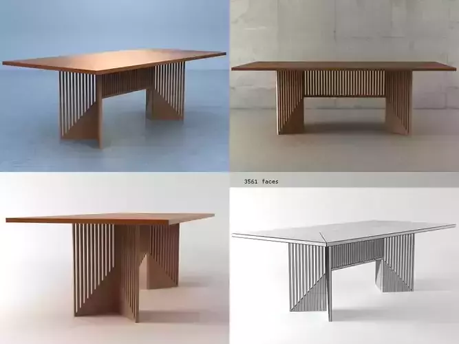 Maestro four tables 3D model