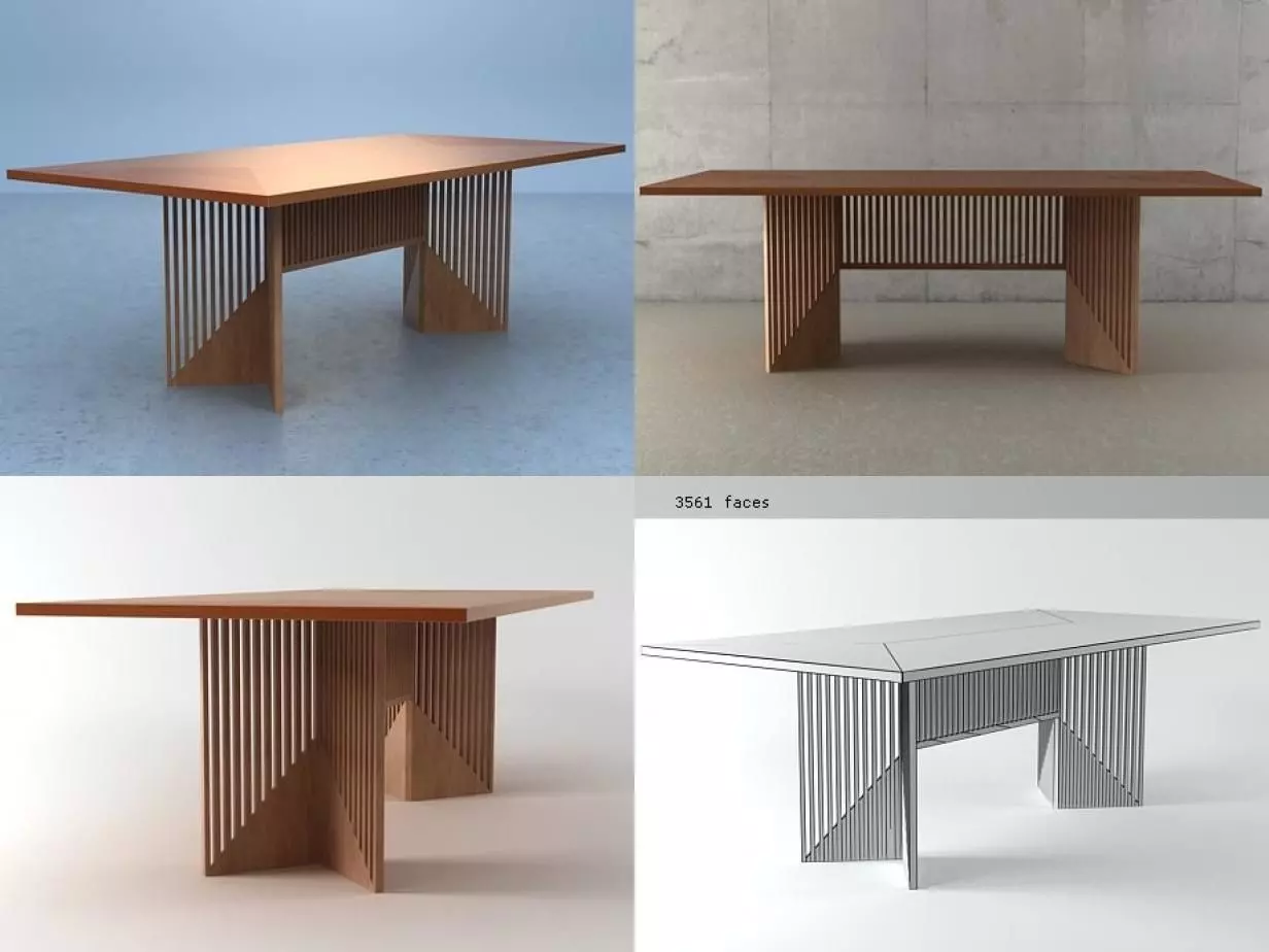 Maestro four tables 3D model_0