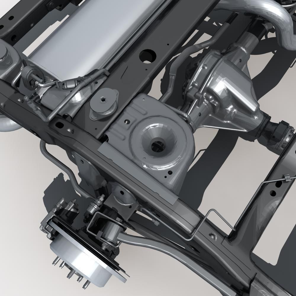 Car Chassis 02 3D model_9