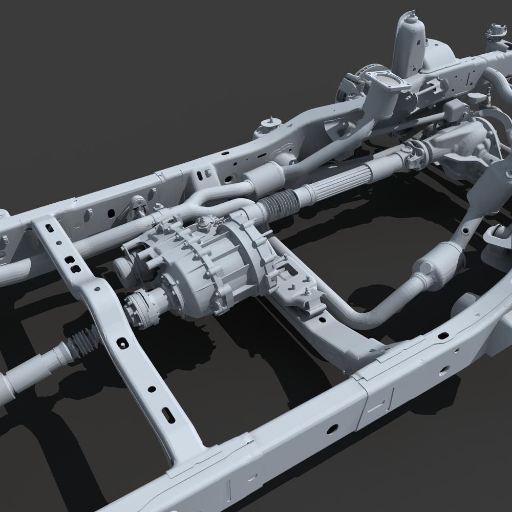 Car Chassis 02 3D model_20