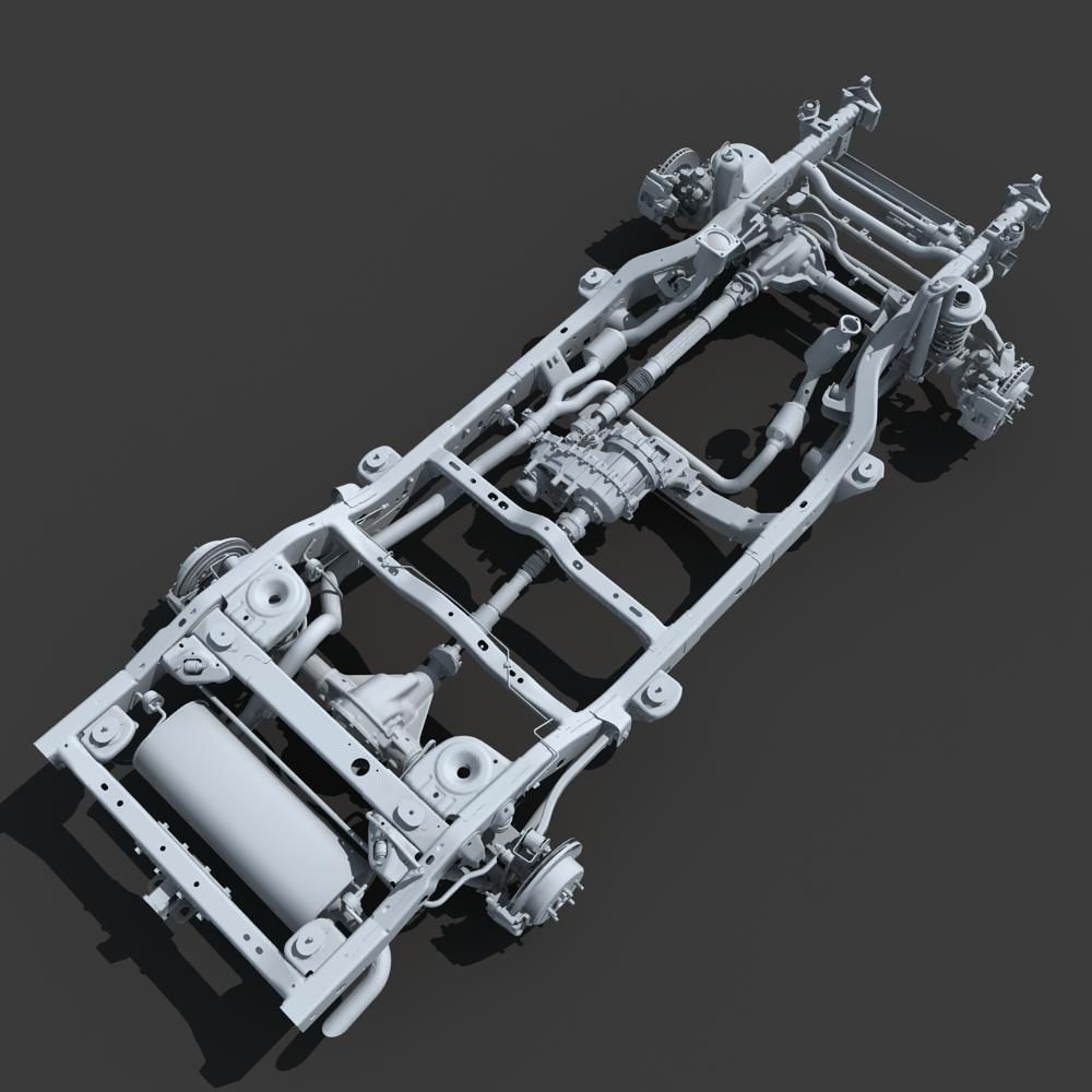 Car Chassis 02 3D model_24