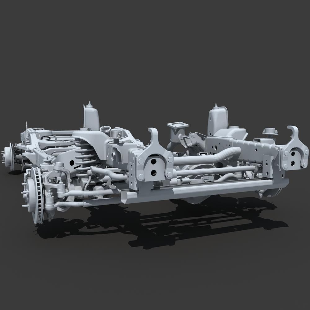 Car Chassis 02 3D model_23