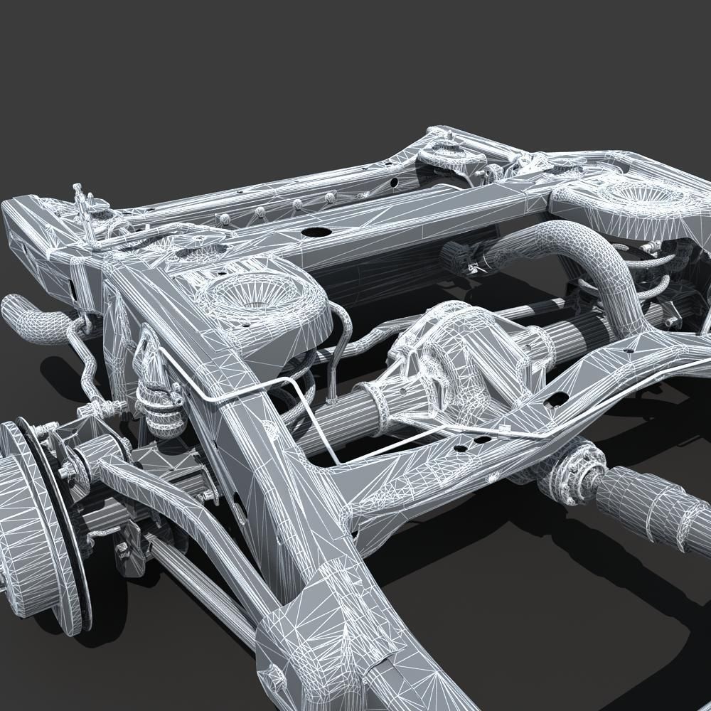 Car Chassis 02 3D model_30