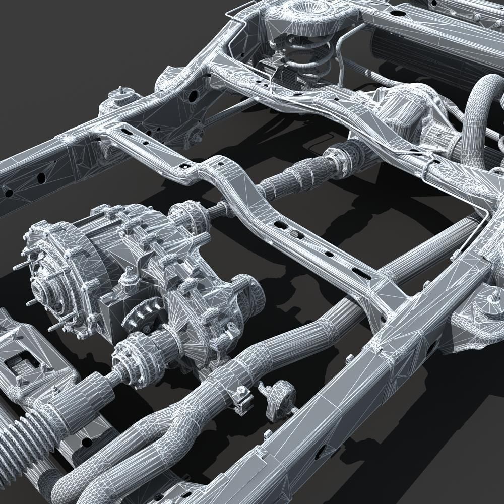 Car Chassis 02 3D model_33