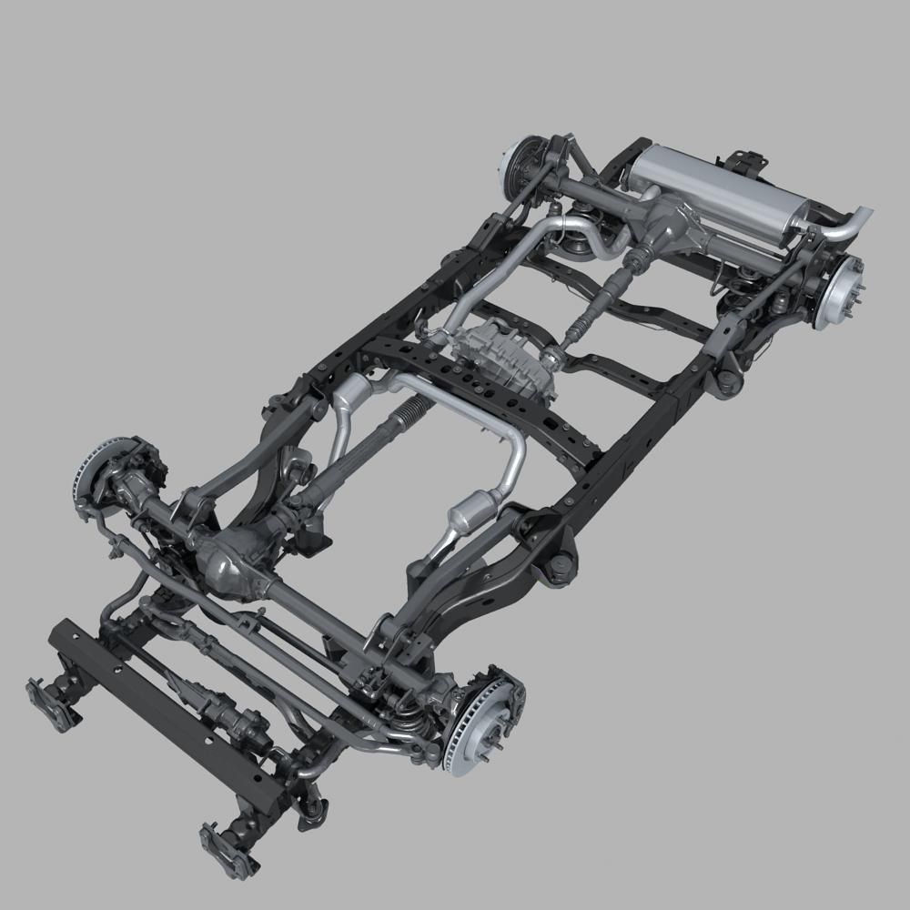 Car Chassis 02 3D model_27