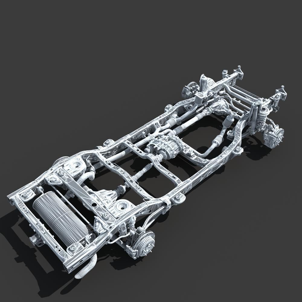 Car Chassis 02 3D model_28