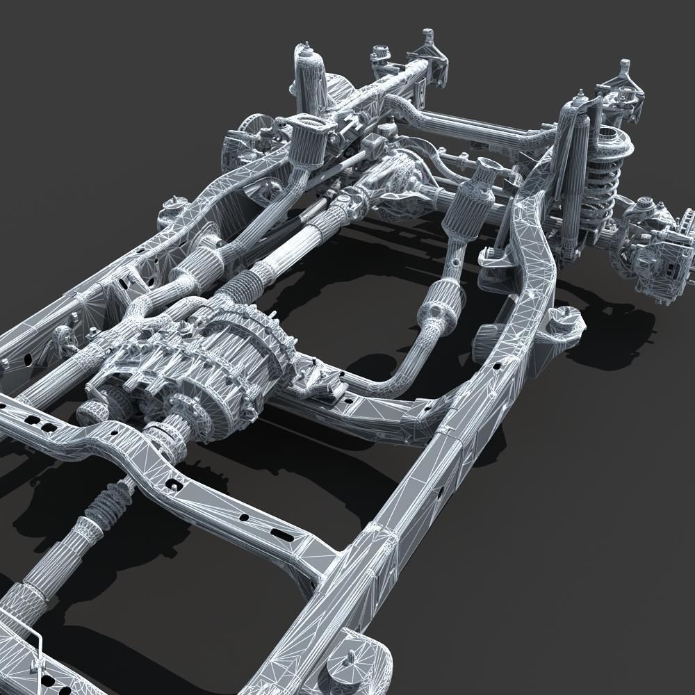 Car Chassis 02 3D model_26