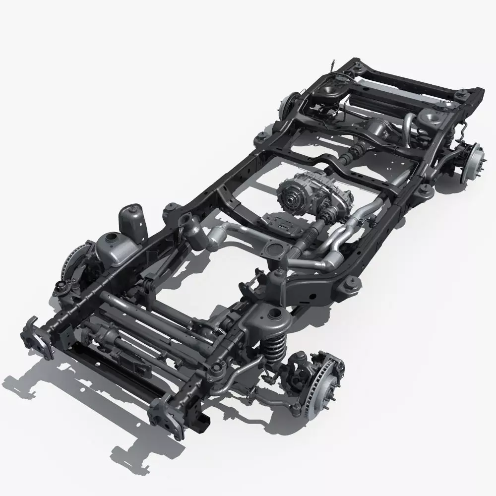 Car Chassis 02 3D model_0