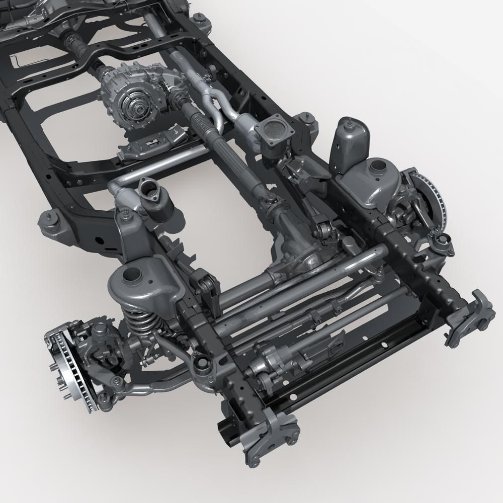 Car Chassis 02 3D model_13