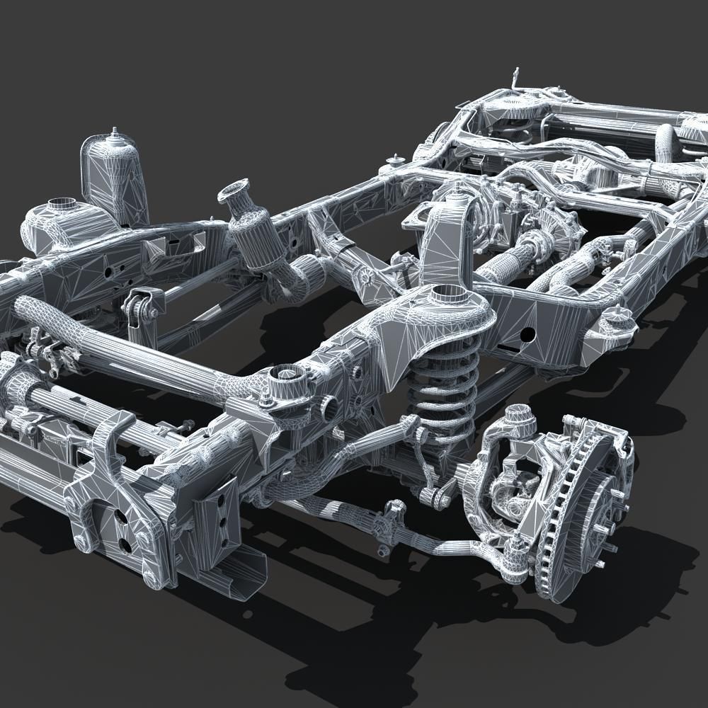 Car Chassis 02 3D model_31