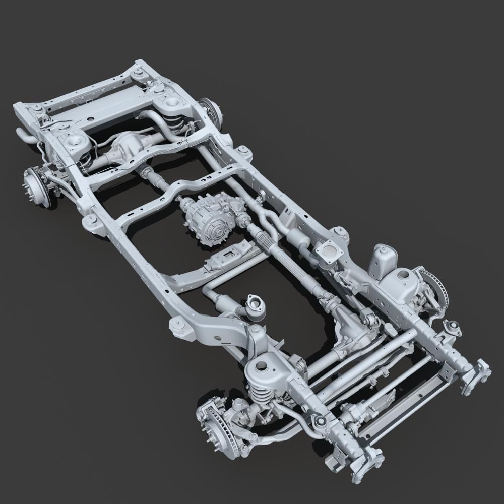 Car Chassis 02 3D model_18