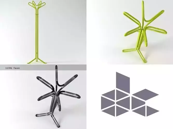Daisy Coat Stand 3D model