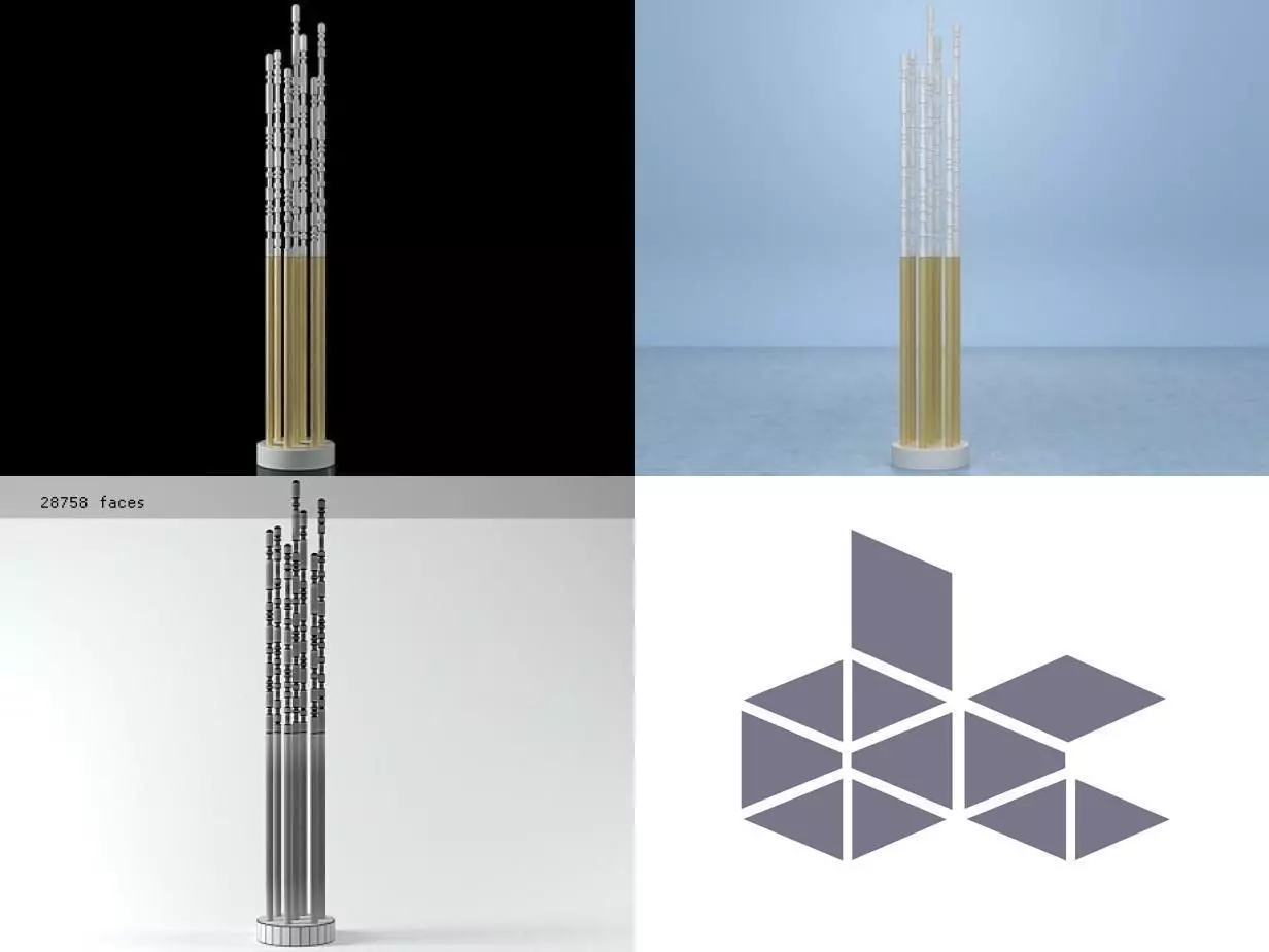 Ipali Clothes Stand 3D model_0