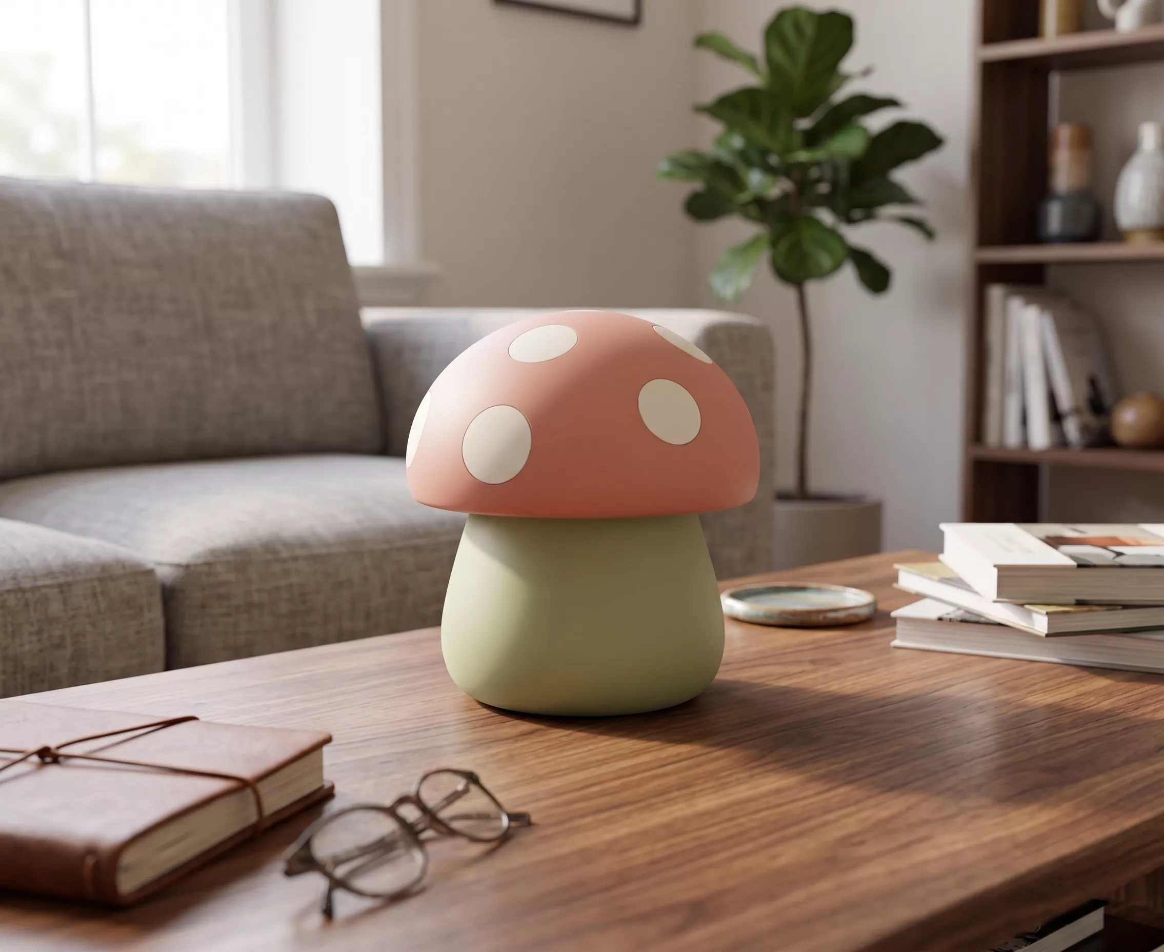 PEBBLE Mushroom Storage Box - Glue-In Spots and Multicolor - RC 3D print model