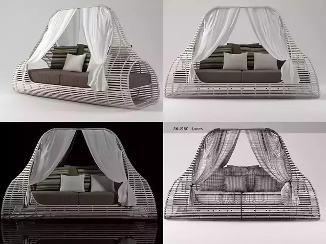 Lolah Daybed 3D model