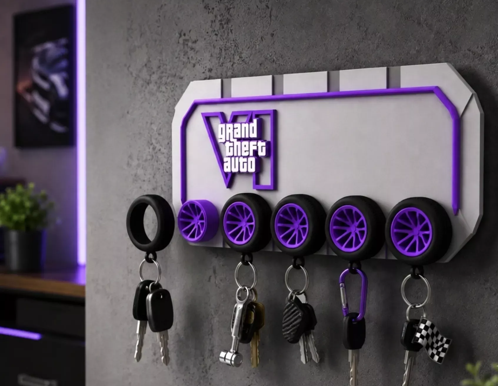 GTA License Plate 3D print model