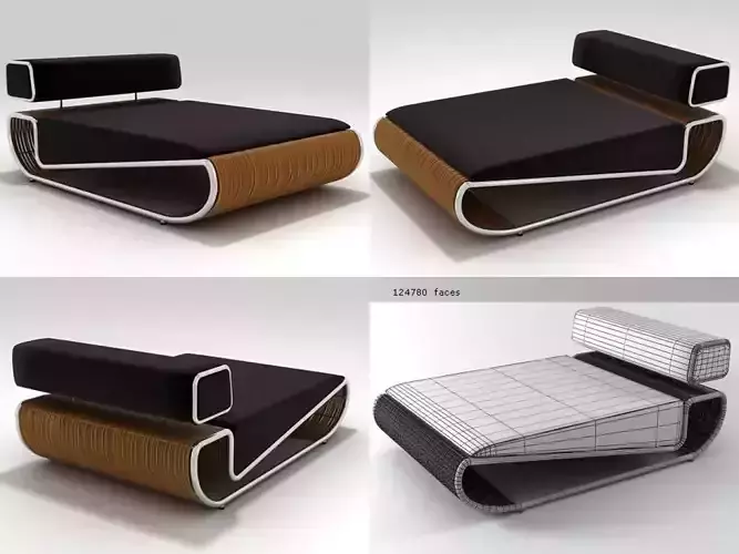 Tambao Daybed 3D model
