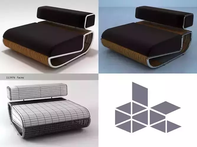 Tambao Sofa 3D model