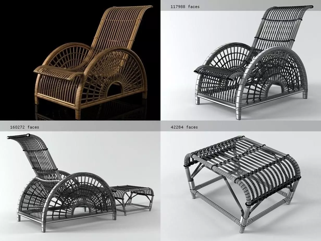 Forest Slug Chair 3D model_4