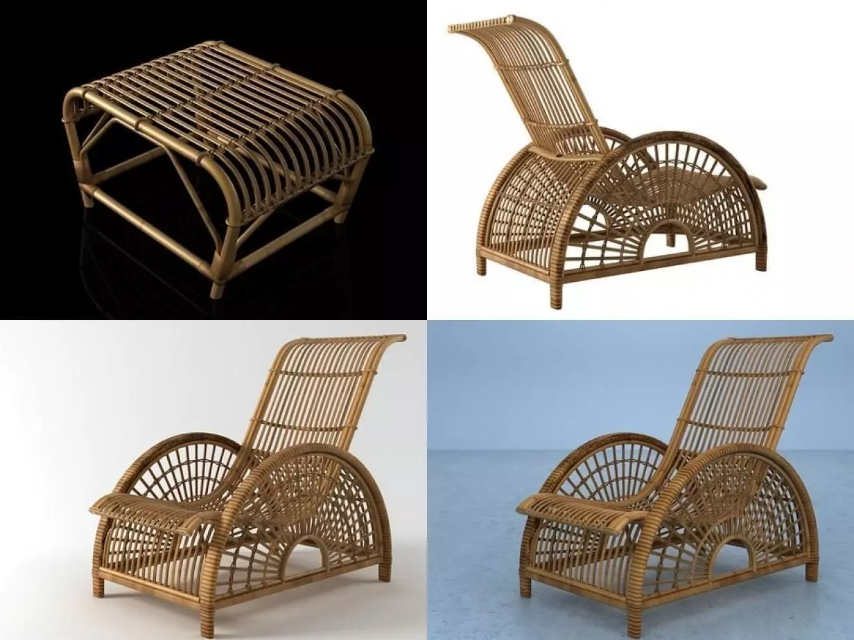 Forest Slug Chair 3D model_1
