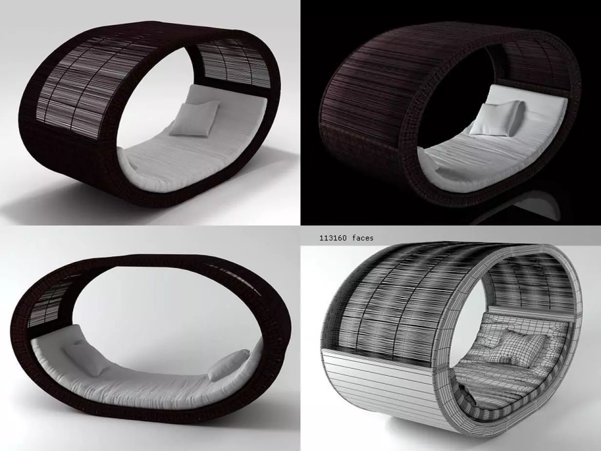 Sampan Chair 3D model_0