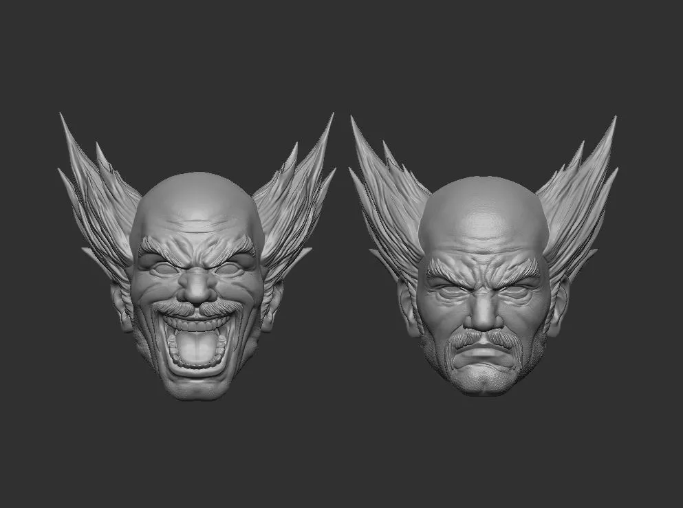 Heihachi Headsculpt for Action Figures 3D print model