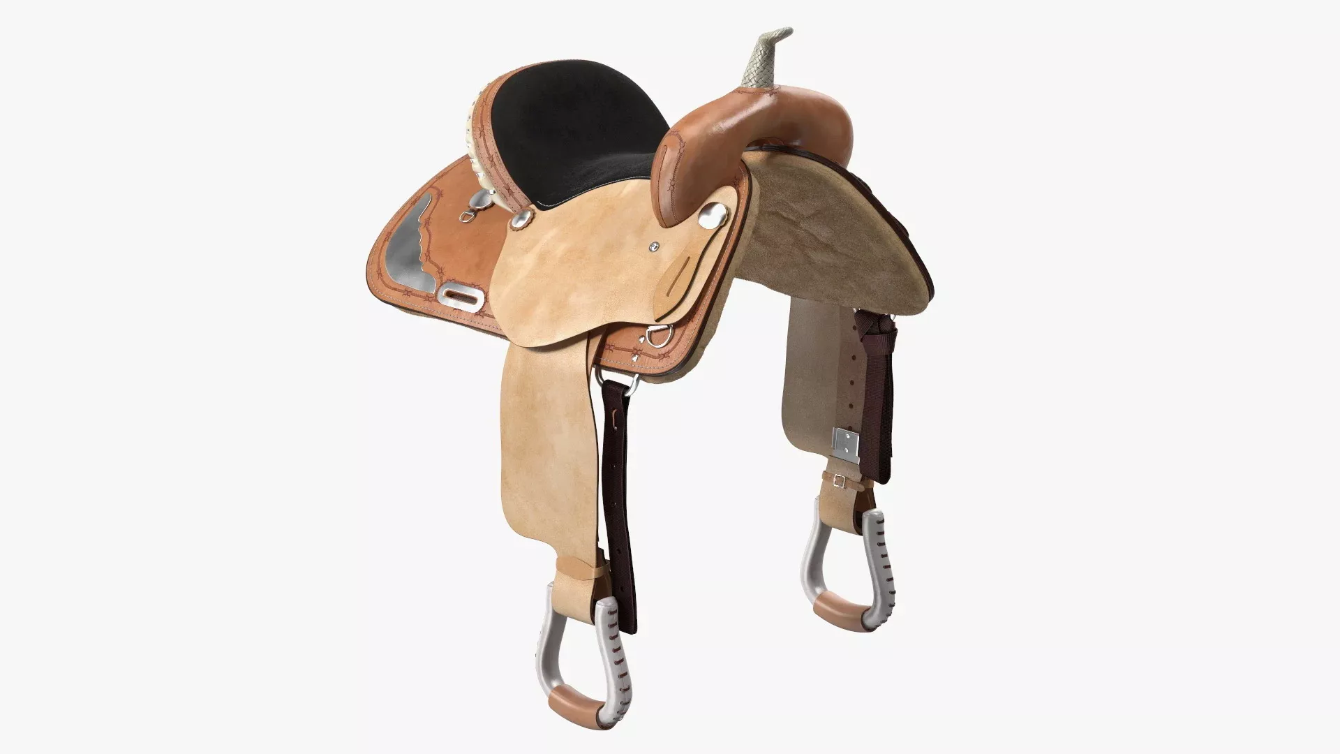 Barrel Saddle 5 3D model