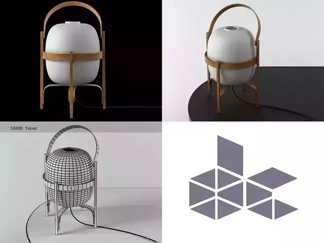 Cesta table lamp designed