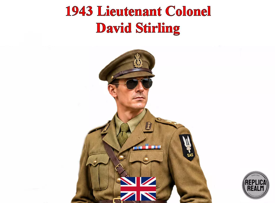 1943 Lieutenant Colonel David Stirling 3D print model