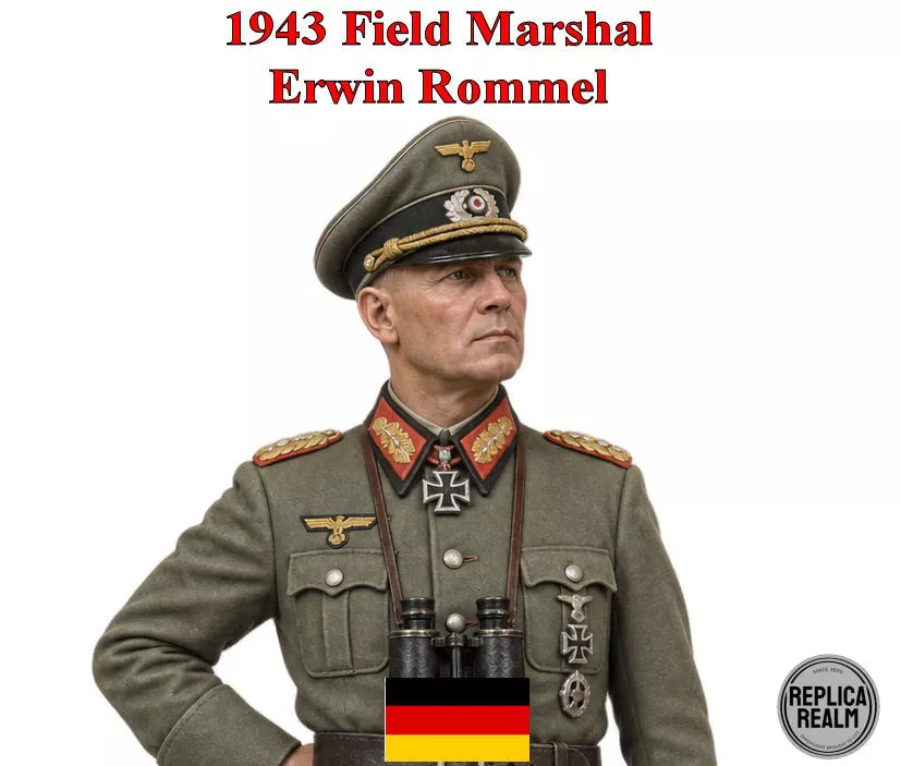 1943 Field Marshal Erwin Rommel 3D print model