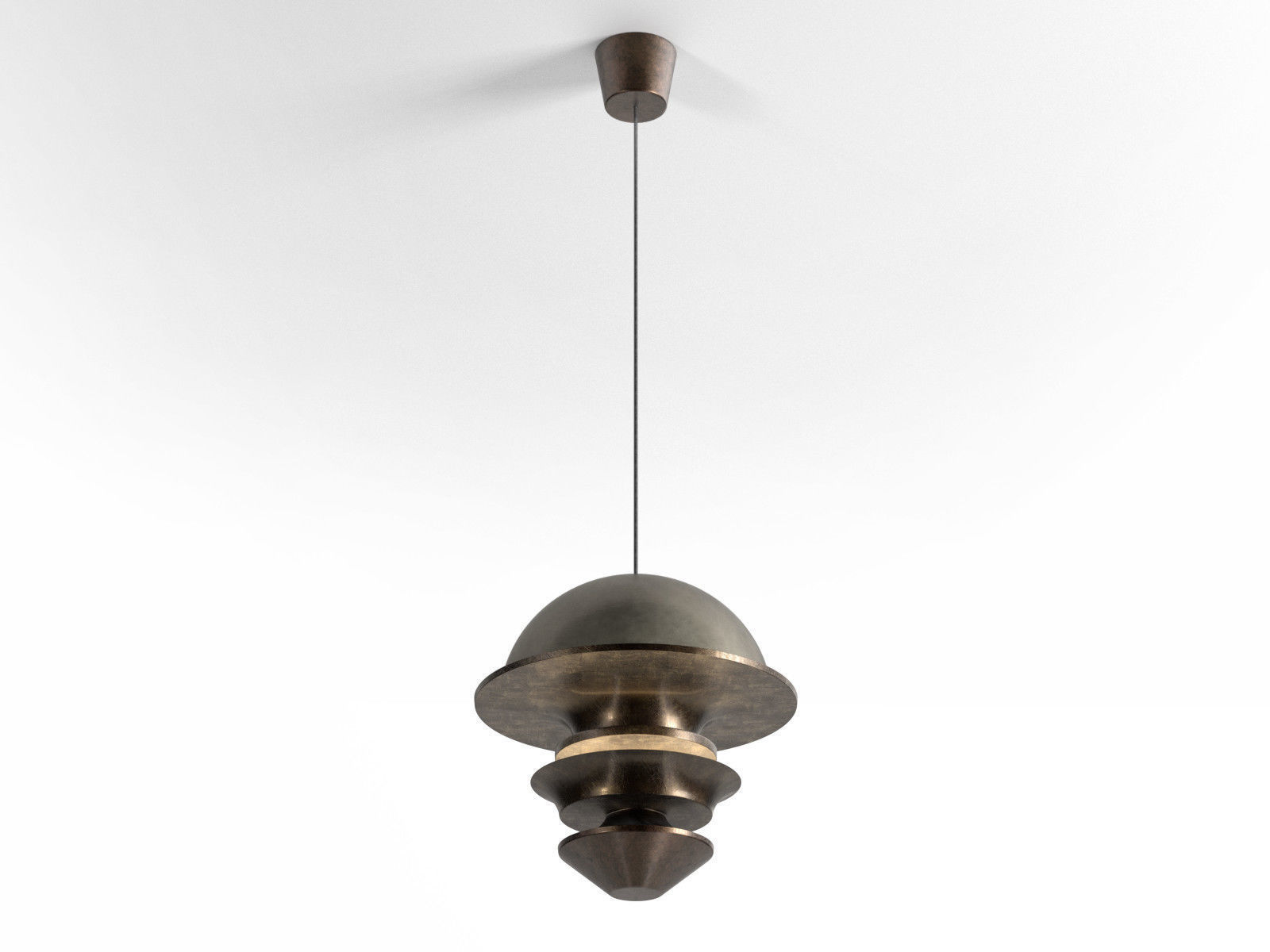 DC 605 Pendant Lamp 3D model_1